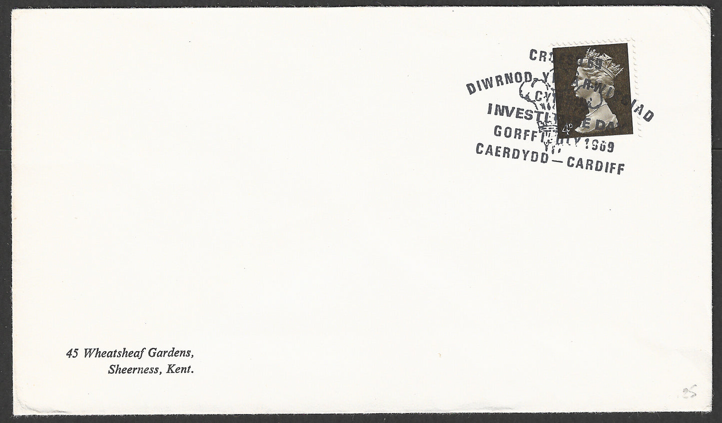 Great Britain stamps -Caredydd - Cardiff, 1969 Cancellation - GGG00847