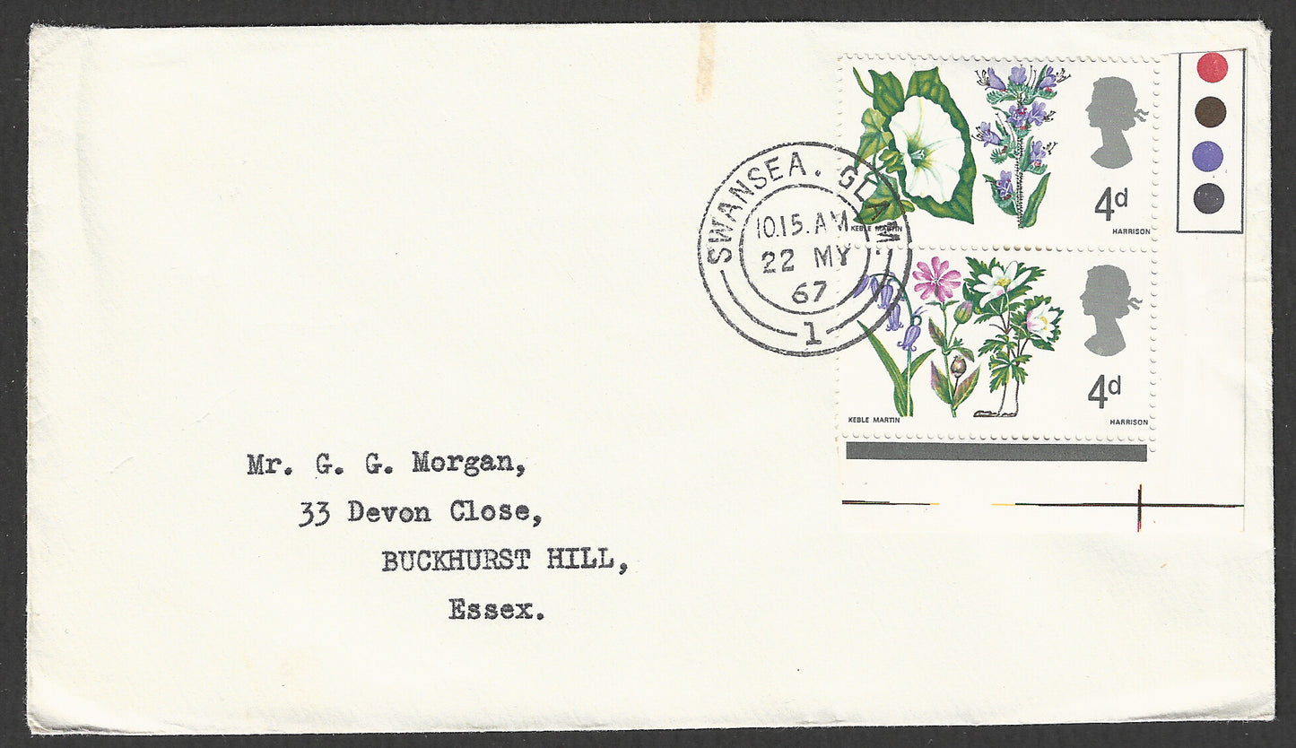 Great Britain stamps - FDC / Cover - Flowers, 1967 - GGG00854