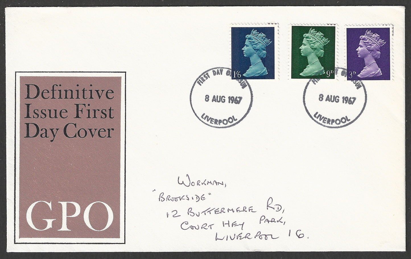 Great Britain stamps - FDC / Cover - Definitive Issue , 1967 - GGG00860