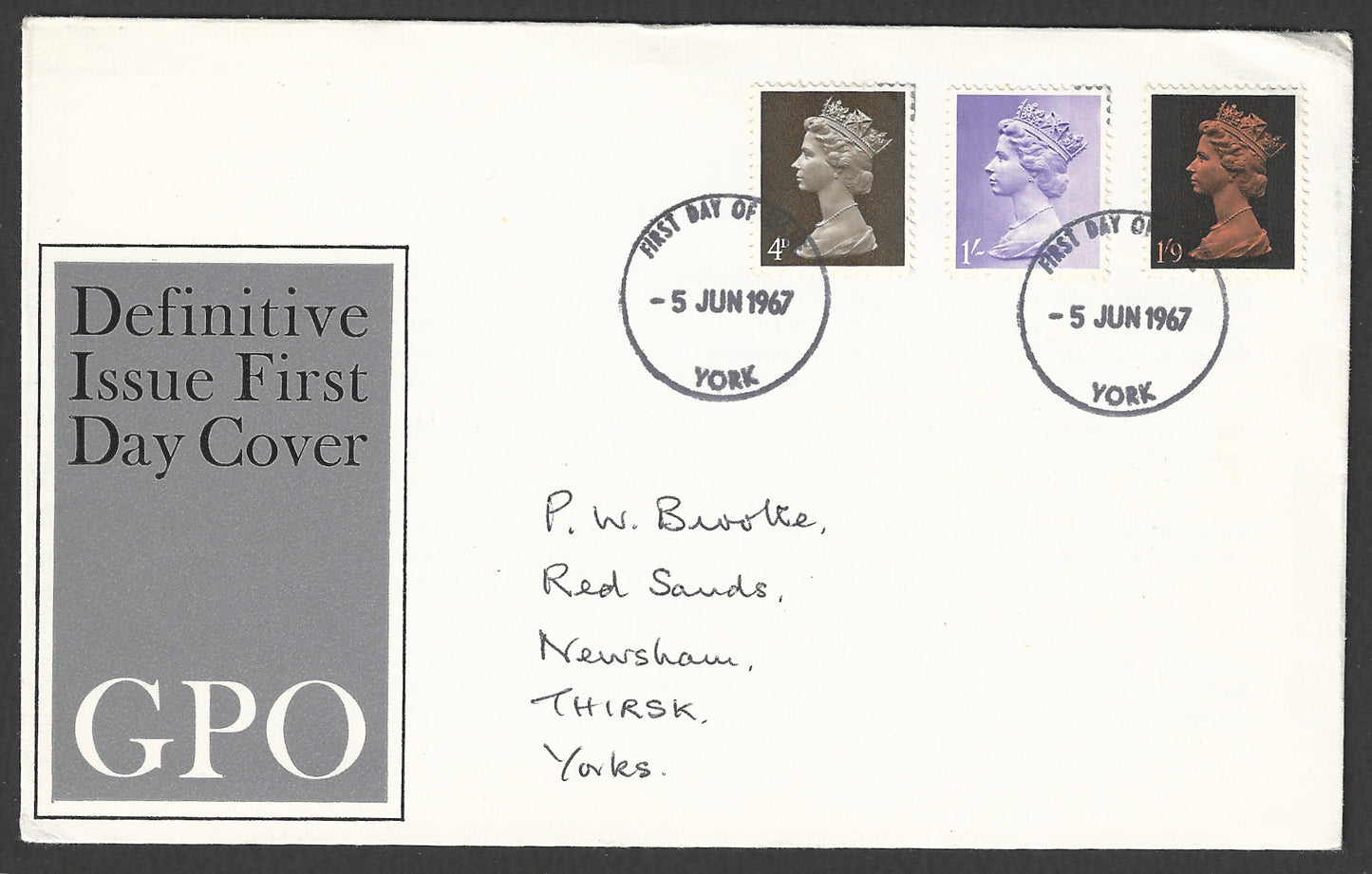 Great Britain stamps - FDC - Definitive, 1967 - GGG00890