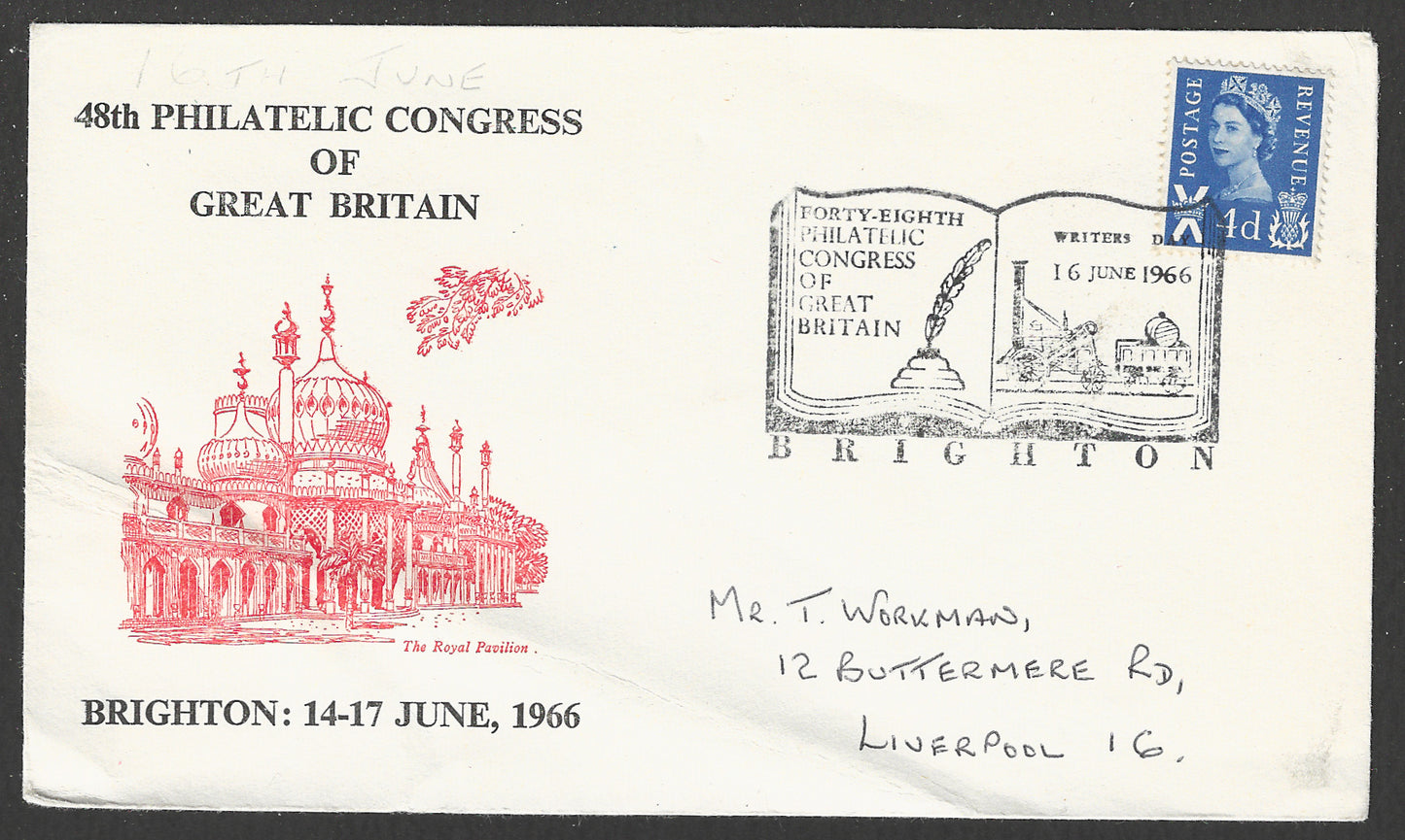 Great Britain stamps - FDC - 48th Philatelic Congress 1966 - GGG00898