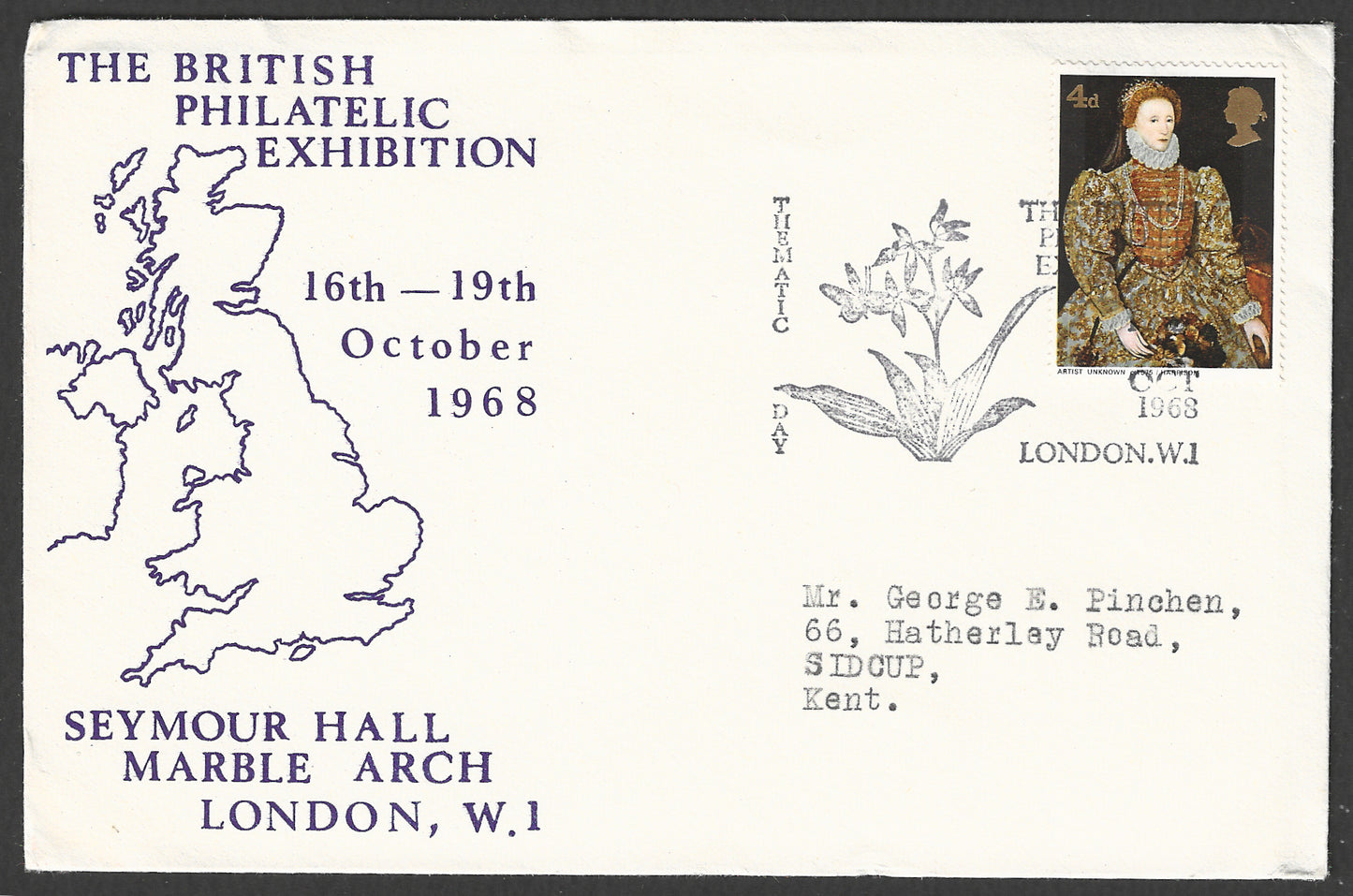 Great Britain stamps - FDC - British Philatelic Exhibition, 1968 - GGG00911
