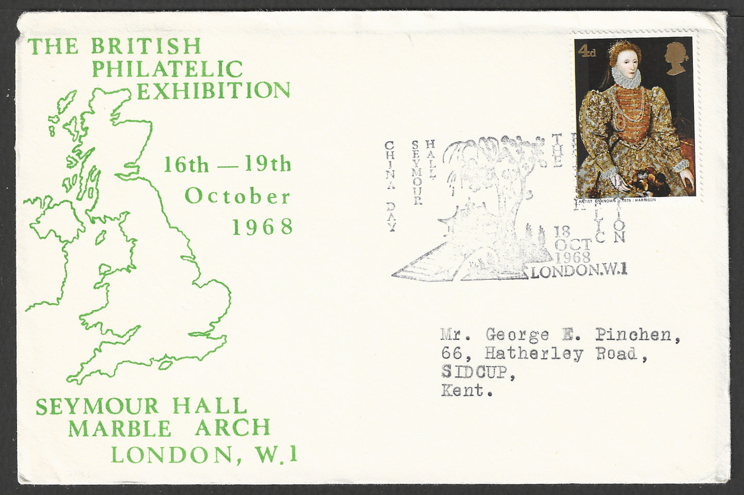 Great Britain stamps - FDC - British Philatelic Exhibition, 1968 - GGG00912