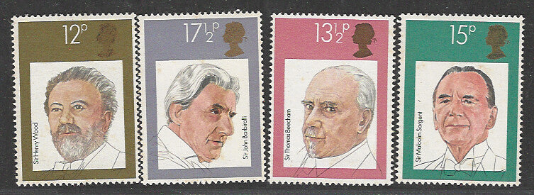 Great Britain Stamps, Complete Set of 4 Values, Mint, Backside Few Stains - VVV00640