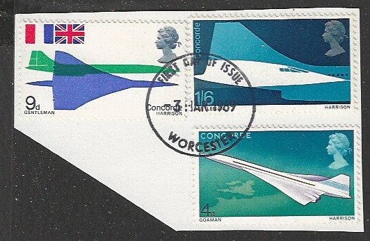 Great Britain Stamps, Used On Piece Complete Set - VVV00695