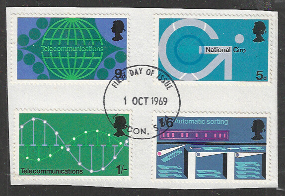 Great Britain Stamps, Used On Piece Complete Set - VVV00700