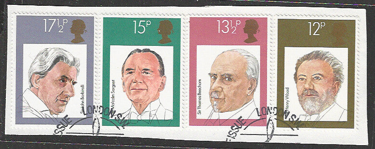 Great Britian Stamps Complete set On Paper removed from FDC - VVV00715