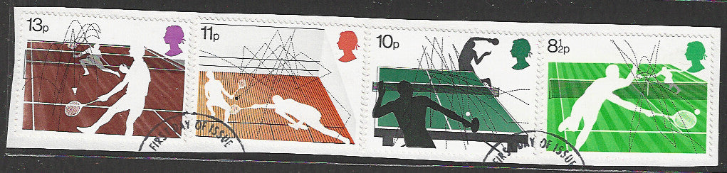Great Britian Stamps Complete set On Paper removed from FDC - Sports - VVV00717