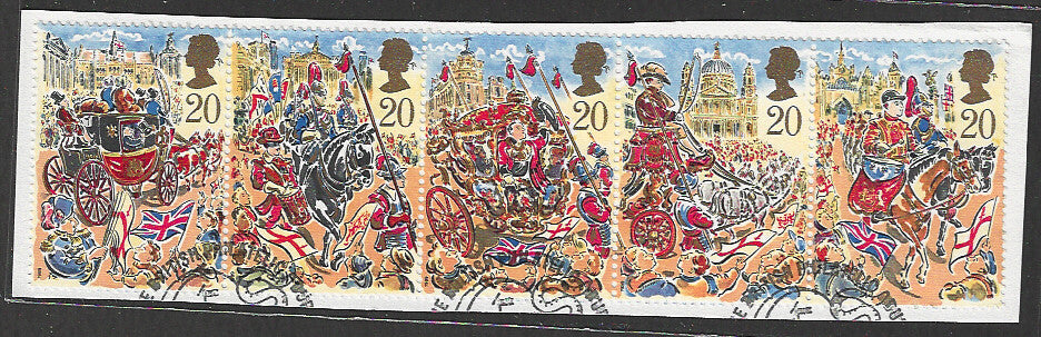 Great Britian Stamps Complete set On Paper removed from FDC - VVV00728