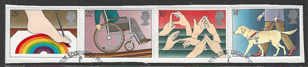 Great Britian Stamps Complete set On Paper removed from FDC - VVV00743