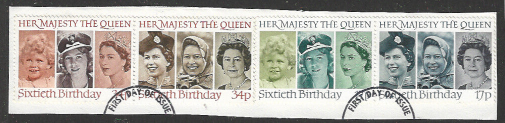Great Britian Stamps Complete set On Paper removed from FDC - VVV00763