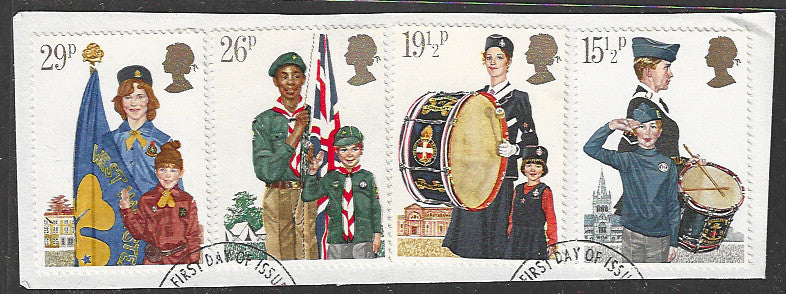 Great Britian Stamps Complete set On Paper removed from FDC - VVV00800