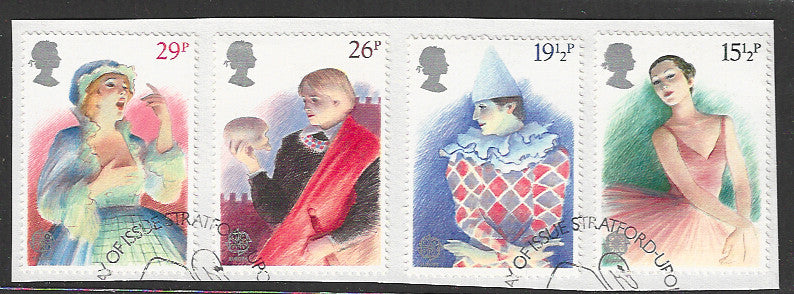 Great Britian Stamps Complete set On Paper removed from FDC - VVV00807