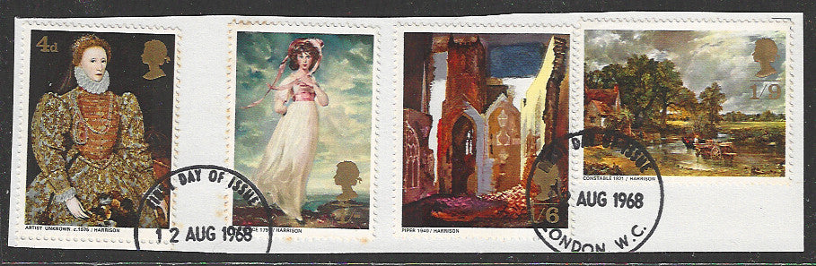 Great Britian Stamps Complete set On Paper removed from FDC - VVV00844