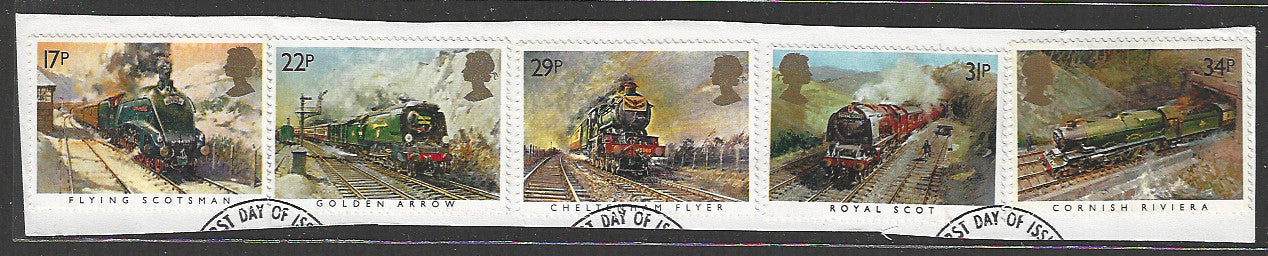 Great Britian Stamps Complete set On Paper removed from FDC - VVV00885