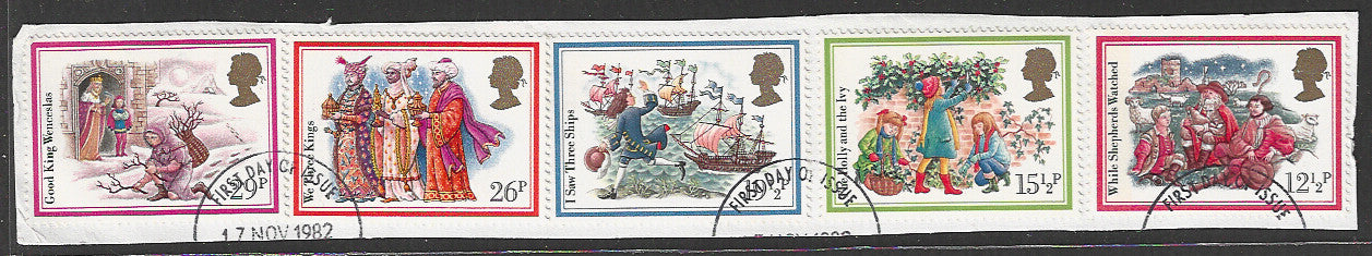 Great Britian Stamps Complete set On Paper removed from FDC - VVV00905