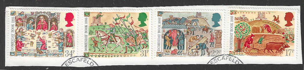 Great Britian Stamps Complete set On Paper removed from FDC - VVV00930