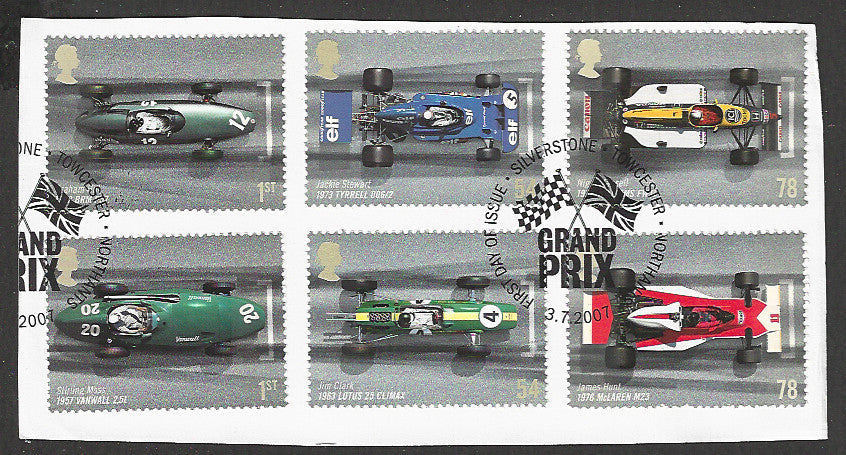 Great Britian Complete Set used on Peice removed from FDC - VVV01027