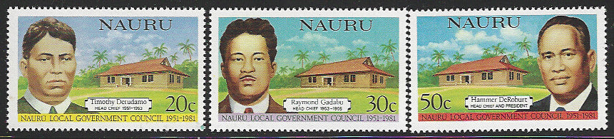 Nauru - Set of 3 Values Local Government Council, 1981 - VVV01202