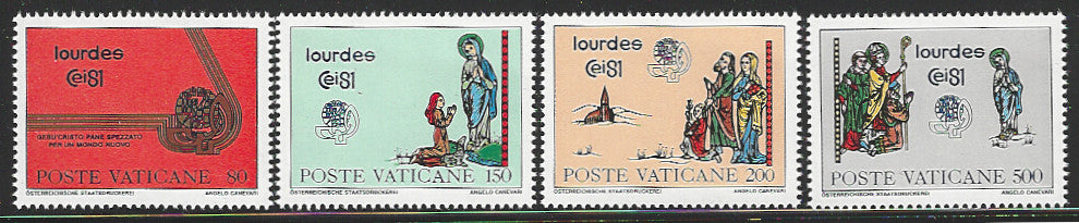 Vaticane set of 4 Values, 1981 - VVV01237