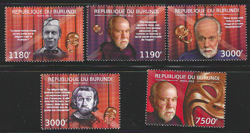 Burundi Stamps - 5 Values - Personalities, 2012 - VVV01376
