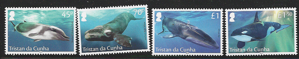 Tristan da Cunha stamps set of Whales , Mint - VVV1491