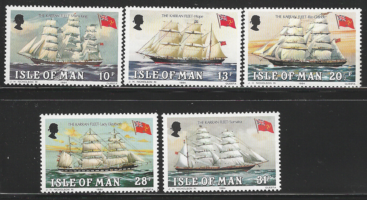 Isle of Man - The Karran fleet - Ships , 1984 - Complete set, Mint - VVV1958