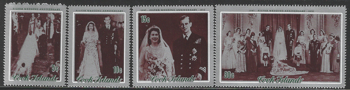 Cook Island , Silver Wedding anniversary, 1972, Mint - VVV2179