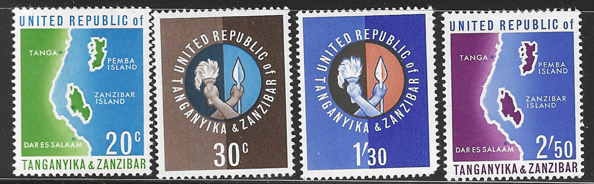Tanganyika and Zanzibar - Republic set, Mounted Mint - VVV2549