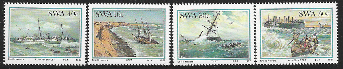 SWA Stamps set - Shila Nowers, Ships, Mint - VVV02847