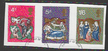 Great Britain stamps - FDC Used On Piece complete set - Christmas - Used - VVV00002