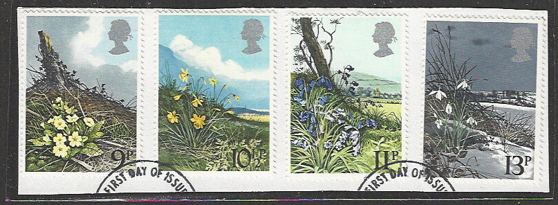 Great Britain stamps - FDC Used On Piece complete set - Used - VVV00006