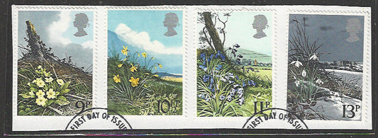 Great Britain stamps - FDC Used On Piece complete set - Used - VVV00006