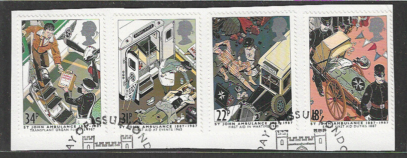 Great Britain stamps - FDC Used On Piece complete set - Used - VVV00009