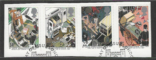 Great Britain stamps - FDC Used On Piece complete set - Used - VVV00009