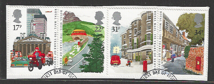 Great Britain stamps - FDC Used On Piece complete set - Used - VVV00011