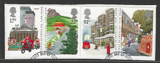 Great Britain stamps - FDC Used On Piece complete set - Used - VVV00011
