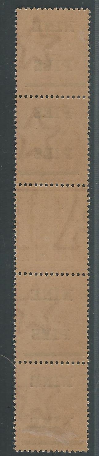 British India - King George V - Two different setting of Varieties , 1921 - One Anna Surcharged 'NINE PIES' in two lines with bar obliterating value with - MMM0002