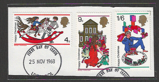 Great Britain stamps - FDC Used On Piece complete set - Used - VVV00031