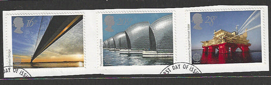 Great Britain stamps - FDC Used On Piece complete set - Used - VVV00048