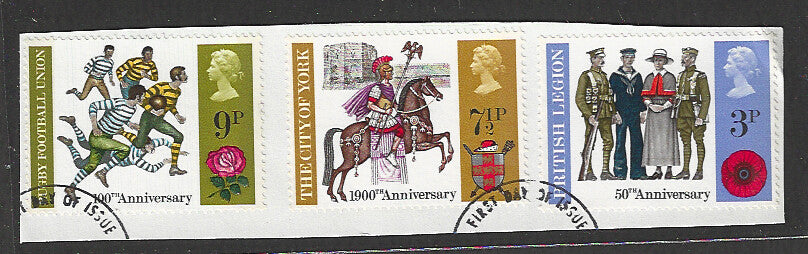 Great Britain stamps - FDC Used On Piece complete set - Used - VVV00055
