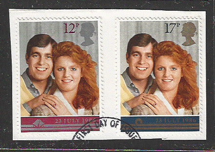 Great Britain stamps - FDC Used On Piece complete set - Used - VVV00059