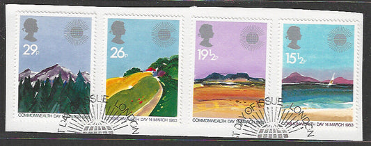 Great Britain stamps - FDC Used On Piece complete set - Used - VVV00093