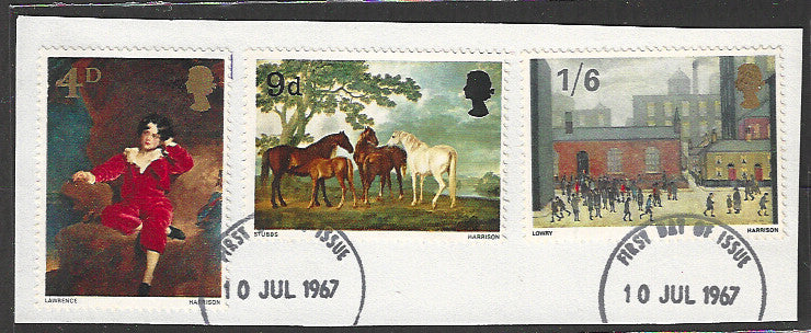 Great Britain stamps - FDC Used On Piece complete set - Used - VVV00098