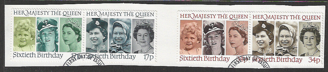 Great Britain stamps - FDC Used On Piece complete set - Used - VVV00112