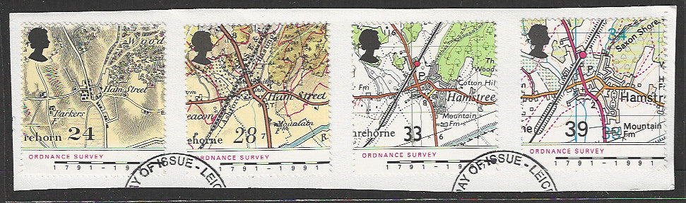 Great Britain stamps - FDC Used On Piece complete set - Used - VVV00115