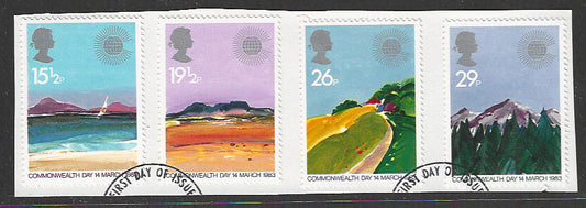 Great Britain stamps - FDC Used On Piece complete set - Used - VVV00120