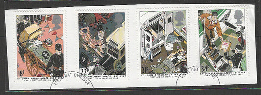Great Britain stamps - FDC Used On Piece complete set - Used - VVV00122