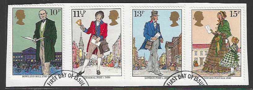 Great Britain stamps - FDC Used On Piece complete set - Used - VVV00126