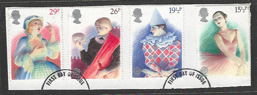 Great Britain stamps - FDC Used On Piece complete set - Used - VVV00147